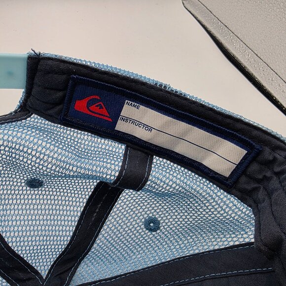 Quiksilver Newport Beach Junior Lifeguard Adults Blue Trucker Hat Casual Outdoor - Picture 9 of 10